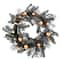 24" Halloween Wreath with Ball Ornaments